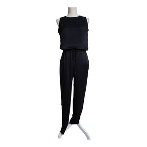 BCBGMaxAzria Black‎ Jumpsuit with Sleeveless Design and Relaxed Fit
